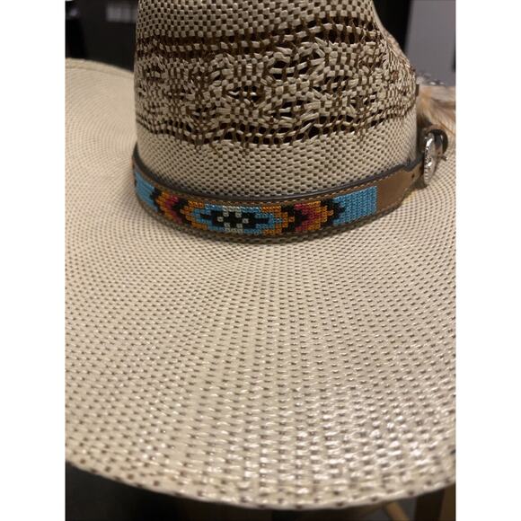 Bailey Bangora Cowboy Hat With Aztec Stitch main image 6